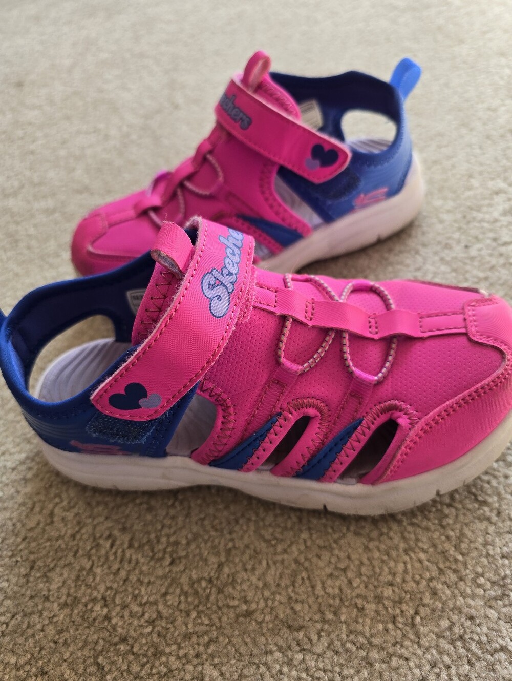 Skechers Unisex-Child Flex Youth Size 1 Splash-Epic Breeze Sandal Sneaker